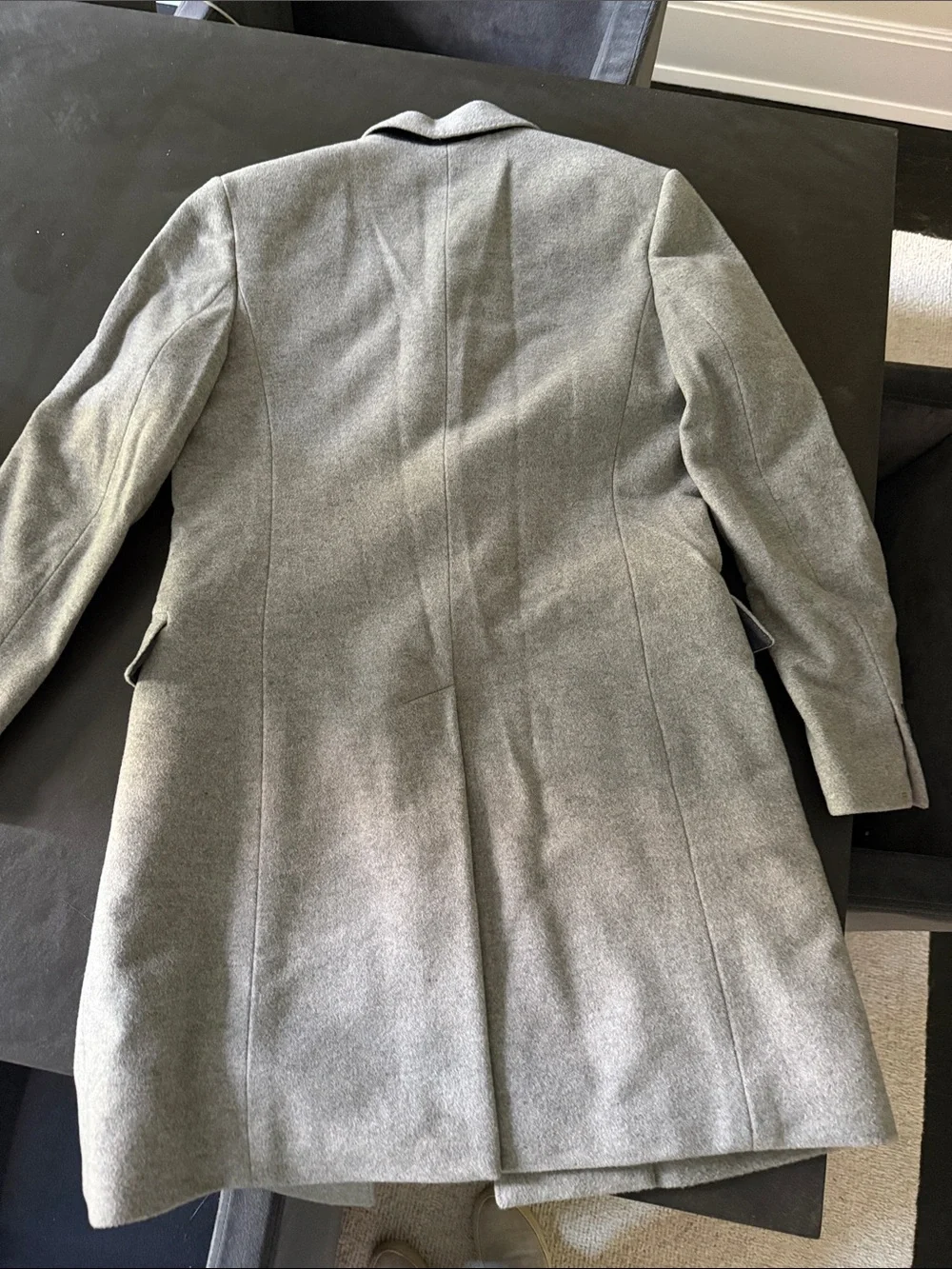 J Crew Men's Gray Wool Blend Overcoat - Classic Coat - 38R